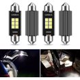 thumbnail image 1 of GFDYREE 4 PCS Car LED Car Bulb Kit Set, 39mm High Brightness Car LED Reading License Plate Light, Error Free LED Double Tip Light for Interior Map Dome Lights and License Plate Courtesy Ligh, 1 of 7