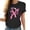 Black, variant on Going Out Tops for Women Ladies' Round-neck Breast Printed Short-sleeved T-shirt Top Red S