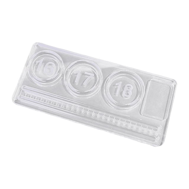 Tablero de cuentas transparentes, bandeja de joyería transparente, bandeja de manualidades, soporte de pulsera de acrílico, bandeja de cuentas para , Rectangle M Rectángulo m