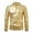 Gold, variant on Stage Performance Jacket Show Outerwear With Stand Collar And Zipper Closure For Casual Wear