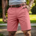 thumbnail image 2 of RMGVDSD Mens Casual Shorts Mid Rise Straight Leg Trousers Breathable Lightweight Summer Work Shorts With Pockets Solid Color Daily Wear Athletic Gym Shorts, 2 of 4