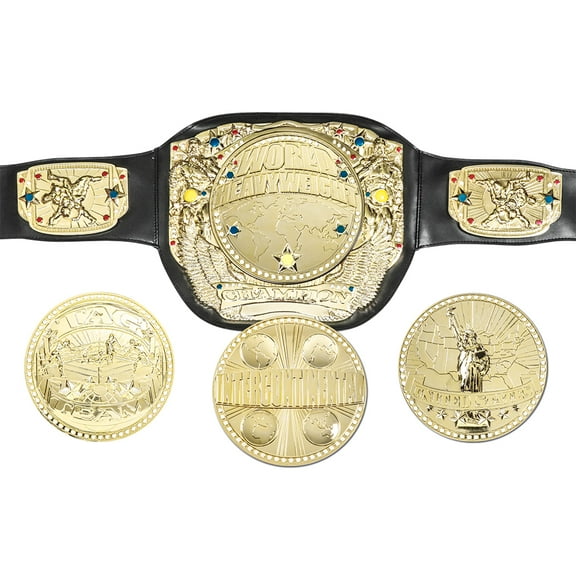 Spinning Wrestling Championship Toy Belt with Four Center Plates