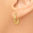 thumbnail image 3 of FB Jewels 14K Yellow Gold Polished 2.75mm Twisted Hoop Earrings, 3 of 4
