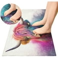 thumbnail image 4 of Highland Cow Kitchen Mat Soft and Absorbent Bath Mats for Bathroom Non Slip Quick Dry Shaggy Bath Carpet Machine Wash for Kitchen Bathroom Shower 39x20 in Home Decor, 4 of 7