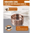 thumbnail image 4 of Wollet 3X Copper Magnetic Bracelet for Men – Pure Copper Jewelry with Neodymium Magnets, 4 of 7