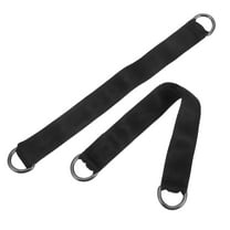 SOPOTUTU Strong Nylon Swing Extension Straps Black 2 Pieces Outdoor Playground Accessories