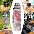 thumbnail image 7 of BZSMCE Sport Bottle Pink Fox with Glowing Eyes Outdoor sports Water Bottle Size: 10.4x3in, 7 of 7