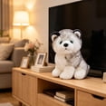 thumbnail image 6 of Husky Plush Toy 11.8 Inch Soft Cotton Stuffed Husky Dog Doll Cute Wolf Plushie Gift for Kids Dog Lovers Removable Washable, 6 of 6