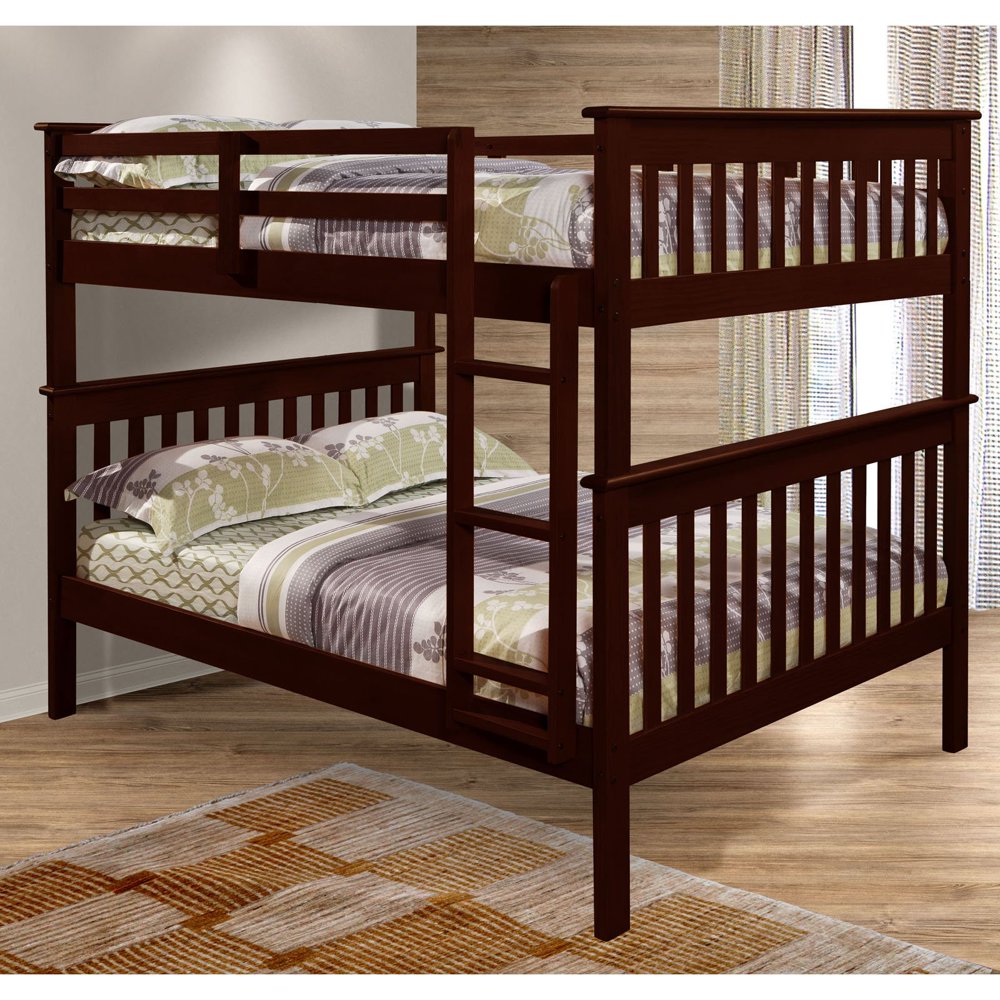 Donco Kids Full Over Full Mission Bunk Bed