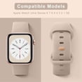 thumbnail image 4 of 4 bandas de silicona líquida compatibles con Apple Watch Band 49/46/ 41/ 45/ 38/ 42/ 40/ 44mm Mujeres Hombres, correas de repuesto suaves compatibles con iWatch Ultra 2Series 10 9 8 7 SE 6 5 4 3 2 1, 4 of 13