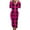 Hot Pink, variant on Womens Fleece Pajamas Plaid Flannel Zip Up Long Sleeve Fleece Romper Soft Cozy Hooded Winter Warm Jumpsuits Lounge Sleepwear Onesies with Pockets