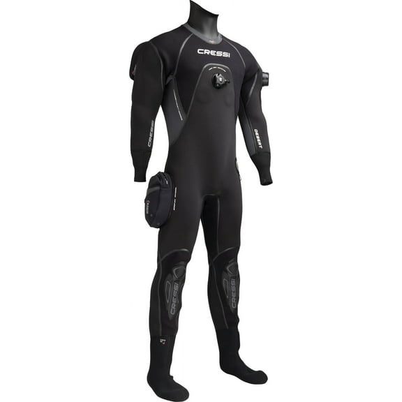 Cressi Desert 4mm Man Drysuit (Black, Small)
