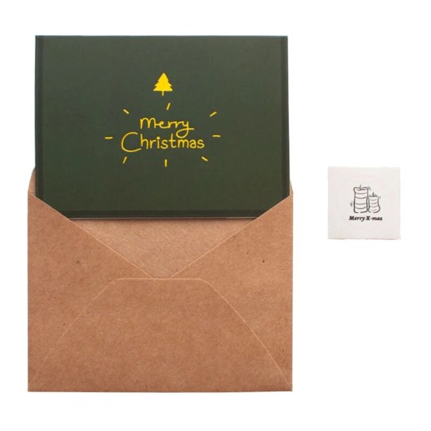 Tarjetas de Felicitación de Navidad, tarjetas postales, invitaciones con sobre, regalo de fiesta de año nuevo, novedad de 2022