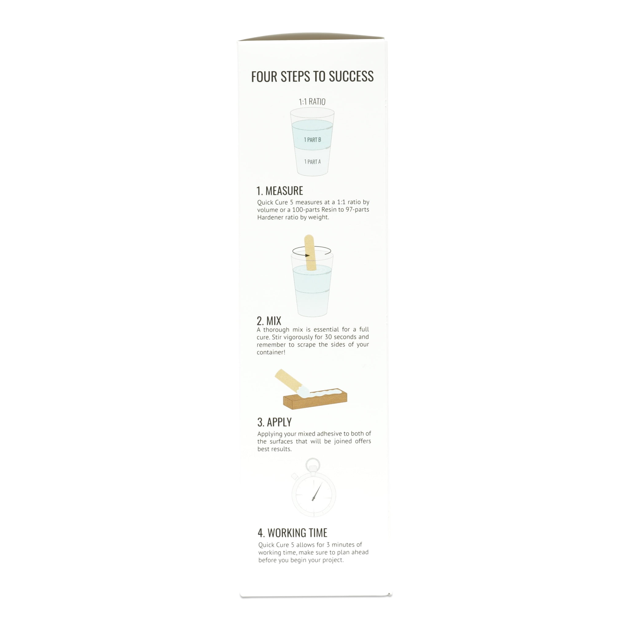 System Three Quick Cure 5 Epoxy Adhesive, Quart Kit