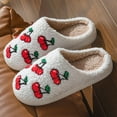 thumbnail image 2 of YLYL House Slippers for Women Men Plush Warm Fuzzy Slippers Cozy Memory Foam Bedroom Slip on Shoes, 2 of 9