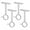 Silver, variant on Ceiling-Mount Curtain Rod Brackets, Heavy Duty Ceiling and Wall Curtain Rod Holders for 1 Inch Drape Pole, Set of 4 (White)