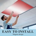 thumbnail image 6 of Red Ombre Fluorescent Light Covers, Red White Gradient Modern Abstract Art Magnetic Light Covers for Ceiling Lights, Fluorescent Ceiling Shade Filters for Classroom Bedroom Office 4x2Ft x 3PCS, 6 of 8