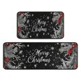 thumbnail image 2 of Christmas Kitchen Rug Sets 2 Piece Farmhouse Holiday New Year Kitchen Rugs and Mats Non Slip Kitchen Rugs and Matsfor Cook Home Decor (47x17+30x17 Inches), 2 of 7