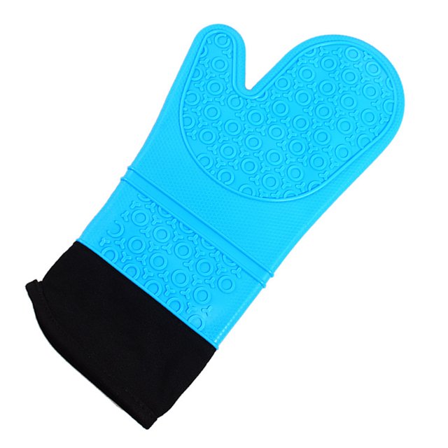 Mistaha Gants de Four avec Couche Intérieure en Coton Gants de Four Résistants à la Chaleur Gants Isolés Micro-Ondes Gants en Silicone pour Cuisiner Cuire Fumer Cheminée