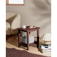 thumbnail image 3 of BAIVAKON Outdoor Side Table for Patio: 16" HIPS Weather - Resistant BAIVAKON Tables Set of 2 - Small Square End Tables for Backyard Pool Porch Balcony - Indoor Outdoor Double Layer Table Grey, 3 of 6