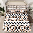 thumbnail image 2 of Manfei Bohemian Aztec 4pcs Bed Sheets for Female Men Teens,Exotic Style King Sheets,Southwestern Theme Super Cozy Sheet Set,Lightweight Room Decor, 2 of 7