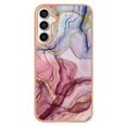 thumbnail image 2 of For Samsung Galaxy S24 FE TPU Case Marble Pattern 2.0mm Electroplating Phone Back Cover - Rose Gold, 2 of 5