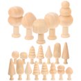thumbnail image 4 of 20 piezas árbol de madera sin terminar, árbol de madera DIY, miniárboles de madera para decoración de pintura artesanal DIY, 4 of 7