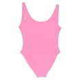 thumbnail image 4 of QHFBli Womens One Piece Retro U Back Swimsuits Tummy Control Padding Bathing Suit High Cut Swimwear, 4 of 4