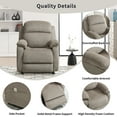 thumbnail image 2 of Bonzy Home Power Recliner Chair — Electric Recliner with Remote Control & Side Pockets, Compact Home Theater Seating for Small Spaces, 2 of 7
