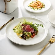 Stone Lain Gabrielle 12-Piece Dinnerware Set Bone China, White