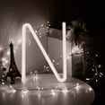 thumbnail image 2 of LINLIN Neon Sign, Letter Neon Signs Neon Alphabet Light Light Up LED Letters Lights Light Up Marquee Letters Lights Battery USB White, 2 of 8