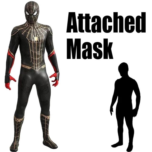 Disfraz de Halloween para adultos y niños, traje de superhéroe de Spiderman, mono completo de segunda piel Zentai, mono de fiesta para hombres Fivean unisex