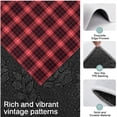 thumbnail image 3 of Red and Black Plaid Pattern Kitchen Rugs Sets Of 3,Kitchen Runner Rugs Non Skid Washable,Decorative Kitchen Floor Mats for Kitchen,Sink,Laundry,17"x30"+ 17"x47" + 17"x59", 3 of 6