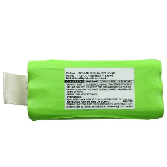 Batteries N Accessories BNA-WB-H8024 2-Way Radio Battery - Ni-MH, 7.2V, 2000mAh, Ultra High Capacity Battery - Replacement for Ritron BPS-6N-MH, BPS-6N-SC, BPSJ-6N Battery