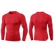 thumbnail image 4 of pstuiky camisas de hombre de manga larga, Mallas deportivas de manga larga para hombre, informales, de color liso, para correr y hacer ejercicio, de alta elasticidad. tops de invierno para hombre l, 4 of 7