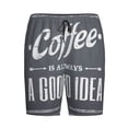 thumbnail image 4 of Fotbe Coffee Is Always A Good Idea Pajama Shorts for Men, Men's Pajama Bottoms, Sleepwear,Short Pajama Pants-XX-Large, 4 of 9