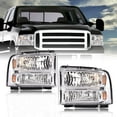 thumbnail image 6 of CROSSDESIGN Pair Left&Right Clear Headlights Fit for 1999-2004 Ford F-250 F-350 Super Duty, 6 of 9