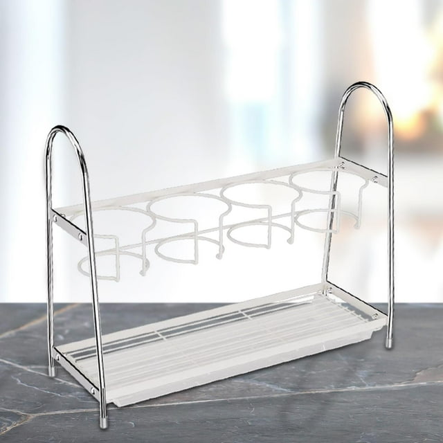 Elodie Water Bottle Storage Holder Tumbler with Handle Rack Cupboard Compartment Carbon white