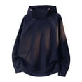 thumbnail image 1 of pstuiky camisas de manga larga para hombre, Sudadera deportiva con bolsillo y manga larga de color liso para hombre, estilo moderno, con cuello alto Tops de hombre xxl, 1 of 3