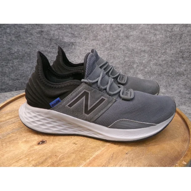 New Balance Men's Fresh Foam Roav Gray Black Running Shoes MROAVCG Size 8.5 D