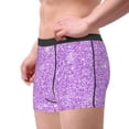 thumbnail image 2 of Balery Lilac Glittering Calzoncillos bóxer para hombre, ropa interior de algodón suave y transpirable con cinturilla de nailon-Small, 2 of 5