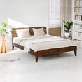 thumbnail image 3 of Acacia Emery Solid Wood Bed Frame With headboard Queen Chocolate, 3 of 7