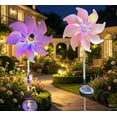 thumbnail image 4 of Solar Windmill Garden Stake Lights LED Colorful Wind Decorative Lights Waterproof Outdoor Solar Powered Lights For Yard Patio Holiday Christmas Independence, 4 of 5