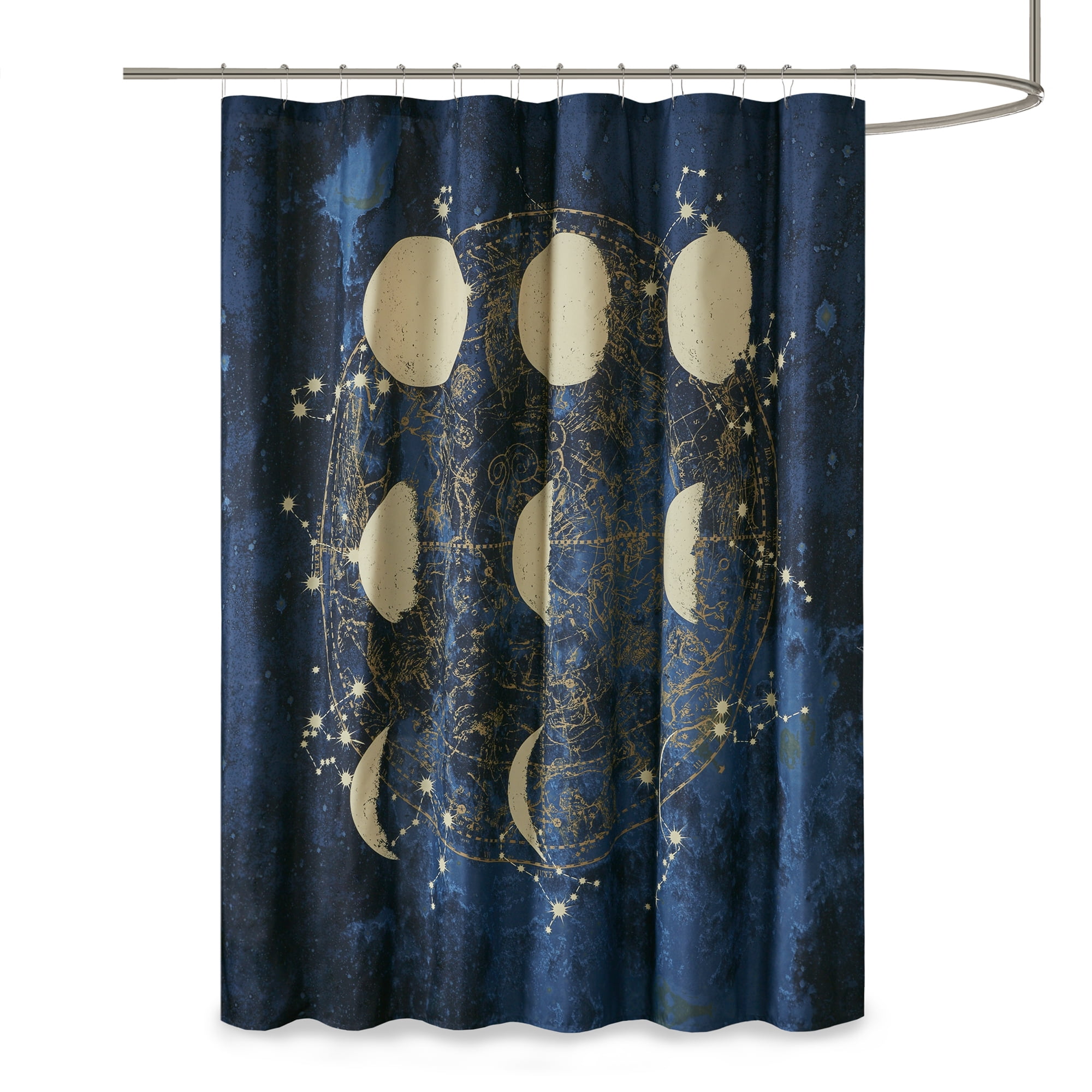 Mainstays Celestial Microfiber Shower Curtain, 70