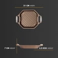 thumbnail image 6 of FINEX 12" Cast Iron Grill Pan - Grill Pans with Superior Heat Distribution - Near Non-Stick for Easy Cleaning - Cast Iron Grill Pan - For Indoor & Outdoor Grilling - Pre-Seasoned with Flaxseed Oil, 6 of 7