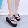 thumbnail image 1 of Sandalias de tacón con punta abierta para mujer, zapatos con lazo y punta abierta, sandalias cómodas, informales, cómodas, para la playa Wmkox8yii ytu6519, 1 of 9