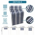 thumbnail image 6 of Navy Blue Striped Table Runner 70 Inches, Modern Farmhouse Geometric Thine Stripes Bed Runner Dresser Scarves Tabletop for Indoor Outdoor Parties/Ceremony/Banquet, 13" x 70", 6 of 9