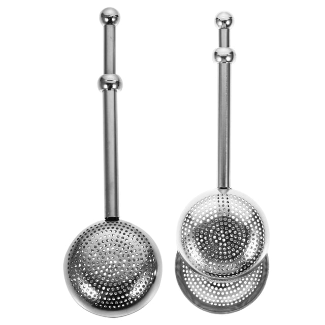 KAKOWELY 2 Pcs Infuseurs à Thé en Acier Inoxydable 304 Rétractables pour la Maison (Argent), 7.09x"X1.77"X0.79 Pouces