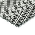 thumbnail image 4 of HomeRoots 612303 10 x 14 ft. White & Black Chevron Washable Indoor & Outdoor Rectangle Area Rug, 4 of 5
