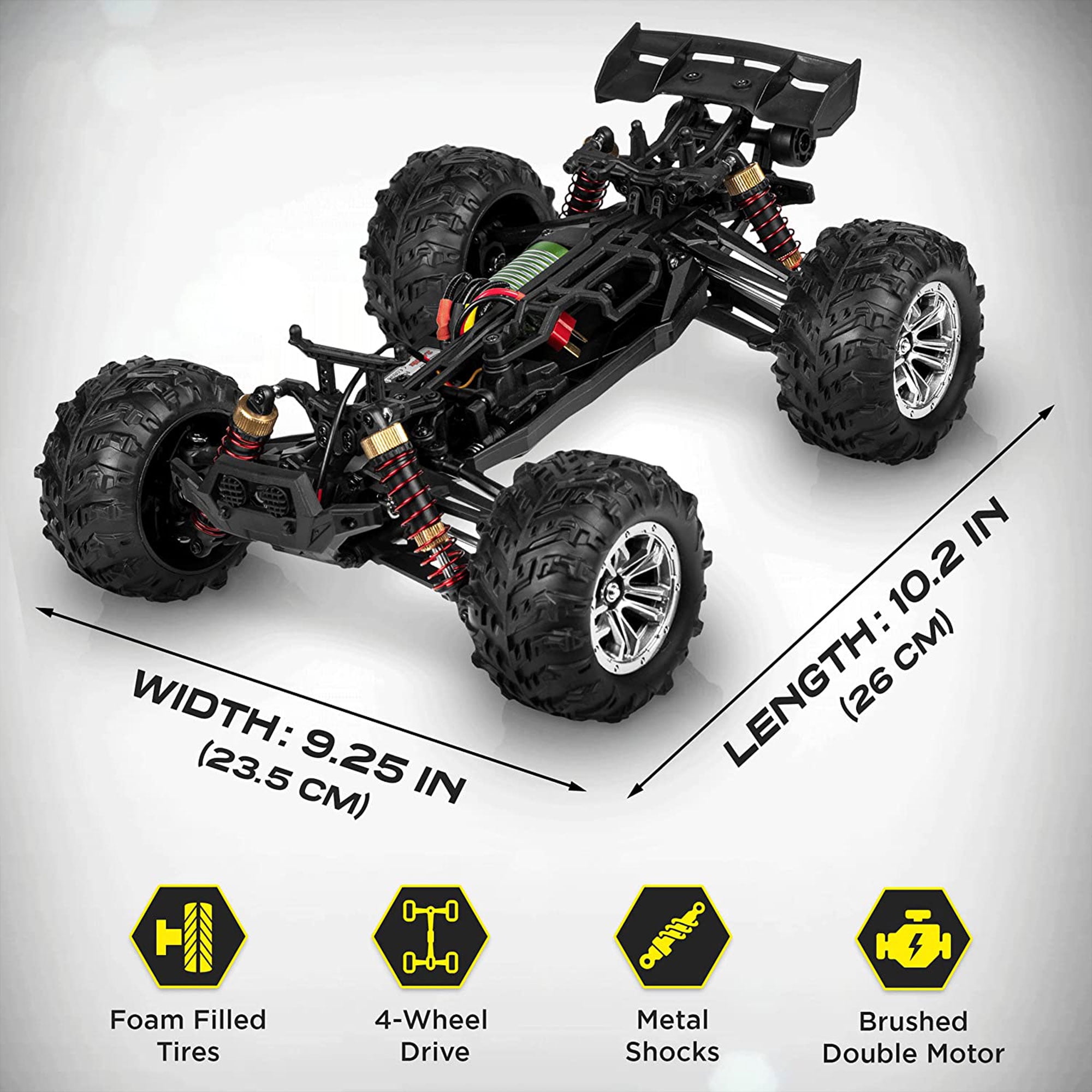 LAEGENDARY Sonic 1:16 Scale RC 4x4 Off-Road Car, Up to 25 MPH